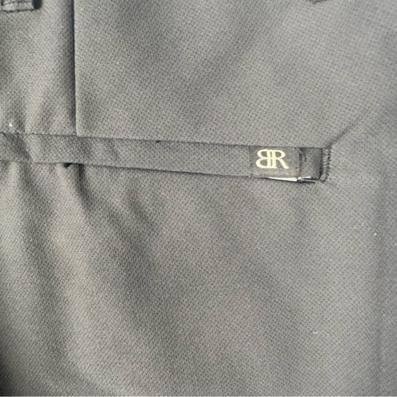 Banana Republic Men’s Black Flat Front Stretch Slim Fit Pant Size 34/30 New - Picture 8 of 9